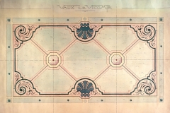 Projet pour le parterre latéral est, 1911